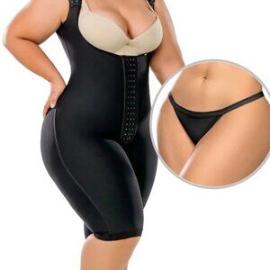 Stagmi Fajas Afrodita SMI7132 & Thong Shaper Bodysuit Reduces Thick Legs & Hips!